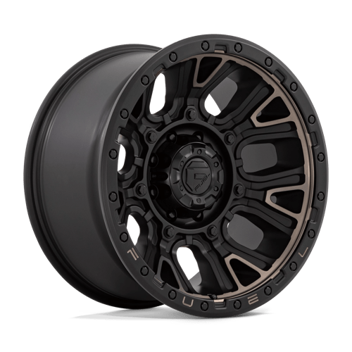 Fuel 1Pc D824 Traction 20X10 -18 Matte Black W Double Dark Tint