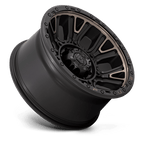 Fuel 1Pc D824 Traction 20X10 -18 Matte Black W Double Dark Tint