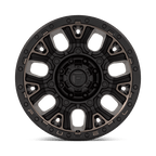 Fuel 1Pc D824 Traction 20X10 -18 Matte Black W Double Dark Tint