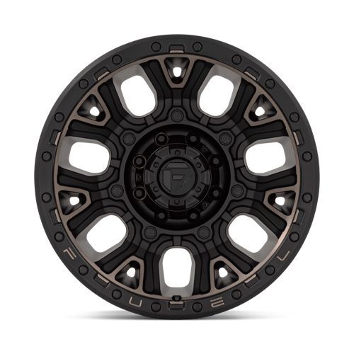 Fuel 1Pc D824 Traction 20X10 -18 Matte Black W Double Dark Tint