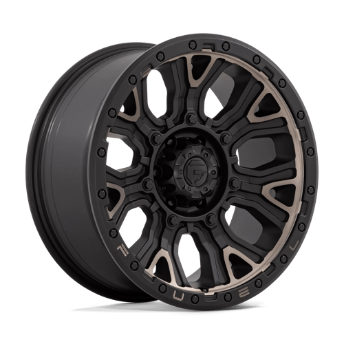 Fuel 1Pc D824 Traction 20X9 +1 Matte Black W Double Dark Tint