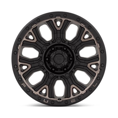 Fuel 1Pc D824 Traction 20X9 +1 Matte Black W Double Dark Tint