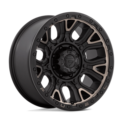 Fuel 1Pc D824 Traction 20X9 +1 Matte Black W Double Dark Tint