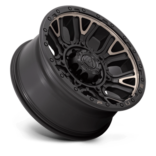 Fuel 1Pc D824 Traction 20X9 +1 Matte Black W Double Dark Tint