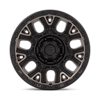 Fuel 1Pc D824 Traction 20X9 +1 Matte Black W Double Dark Tint