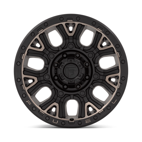 Fuel 1Pc D824 Traction 20X9 +1 Matte Black W Double Dark Tint