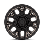 Fuel 1Pc D824 Traction 20X9 +1 Matte Black W Double Dark Tint