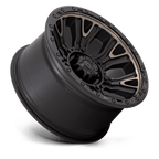 Fuel 1Pc D824 Traction 20X10 -18 Matte Black W Double Dark Tint