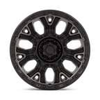 Fuel 1Pc D824 Traction 20X10 -18 Matte Black W Double Dark Tint