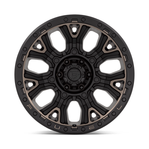 Fuel 1Pc D824 Traction 20X10 -18 Matte Black W Double Dark Tint