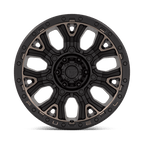 Fuel 1Pc D824 Traction 20X10 -18 Matte Black W Double Dark Tint