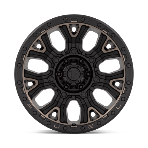 Fuel 1Pc D824 Traction 20X10 -18 Matte Black W Double Dark Tint