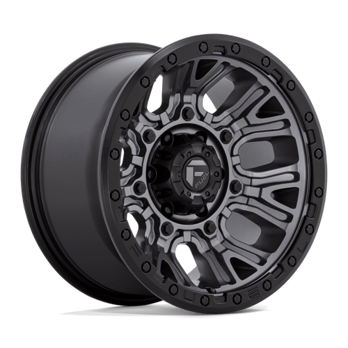 Fuel 1Pc D825 Traction 15X8 -19 Matte Gunmetal W/ Black Ring