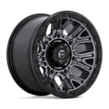 Fuel 1Pc D825 Traction 20X9 +1 Matte Gunmetal W/ Black Ring