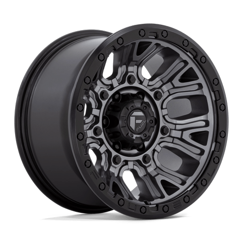 Fuel 1Pc D825 Traction 15X8 -19 Matte Gunmetal W/ Black Ring