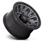 Fuel 1Pc D825 Traction 20X9 +1 Matte Gunmetal W/ Black Ring