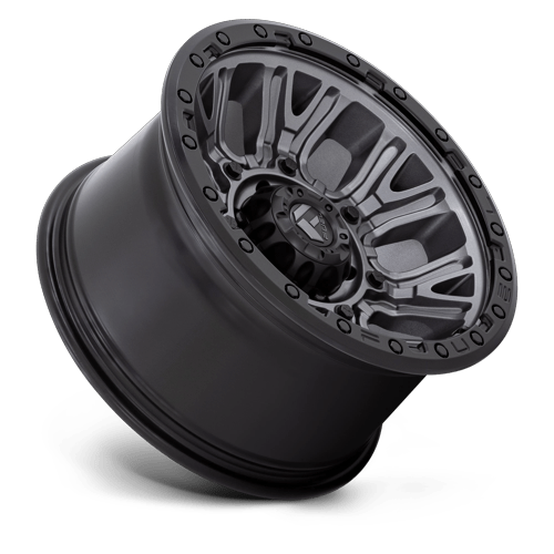 Fuel 1Pc D825 Traction 15X8 -19 Matte Gunmetal W/ Black Ring