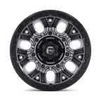 Fuel 1Pc D825 Traction 20X9 +1 Matte Gunmetal W/ Black Ring