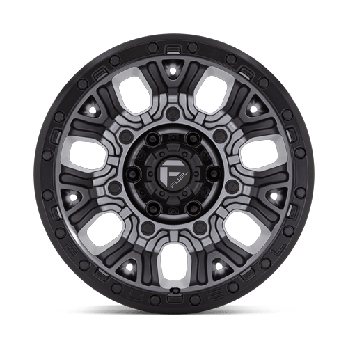 Fuel 1Pc D825 Traction 15X8 -19 Matte Gunmetal W/ Black Ring