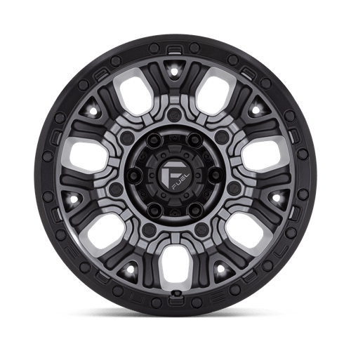 Fuel 1Pc D825 Traction 20X10 -18 Matte Gunmetal W/ Black Ring