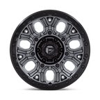 Fuel 1Pc D825 Traction 17X9 +1 Matte Gunmetal W/ Black Ring