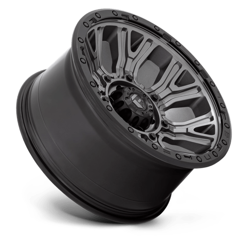 Fuel 1Pc D825 Traction 20X10 -18 Matte Gunmetal W/ Black Ring