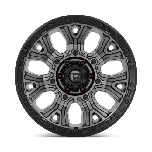 Fuel 1Pc D825 Traction 20X10 -18 Matte Gunmetal W/ Black Ring