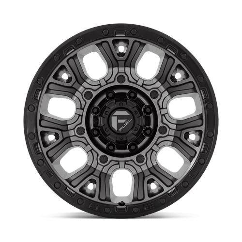 Fuel 1Pc D825 Traction 20X10 -18 Matte Gunmetal W/ Black Ring