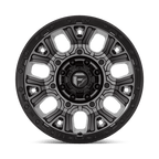 Fuel 1Pc D825 Traction 20X10 -18 Matte Gunmetal W/ Black Ring
