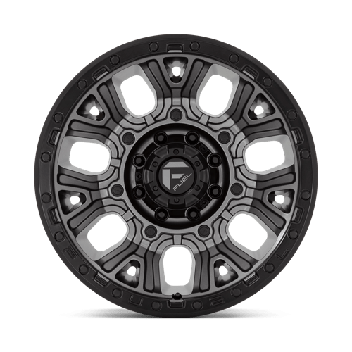 Fuel 1Pc D825 Traction 20X10 -18 Matte Gunmetal W/ Black Ring