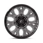 Fuel 1Pc D825 Traction 20X9 +1 Matte Gunmetal W/ Black Ring