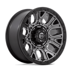 Fuel 1Pc D825 Traction 20X9 +1 Matte Gunmetal W/ Black Ring