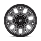 Fuel 1Pc D825 Traction 20X9 +1 Matte Gunmetal W/ Black Ring