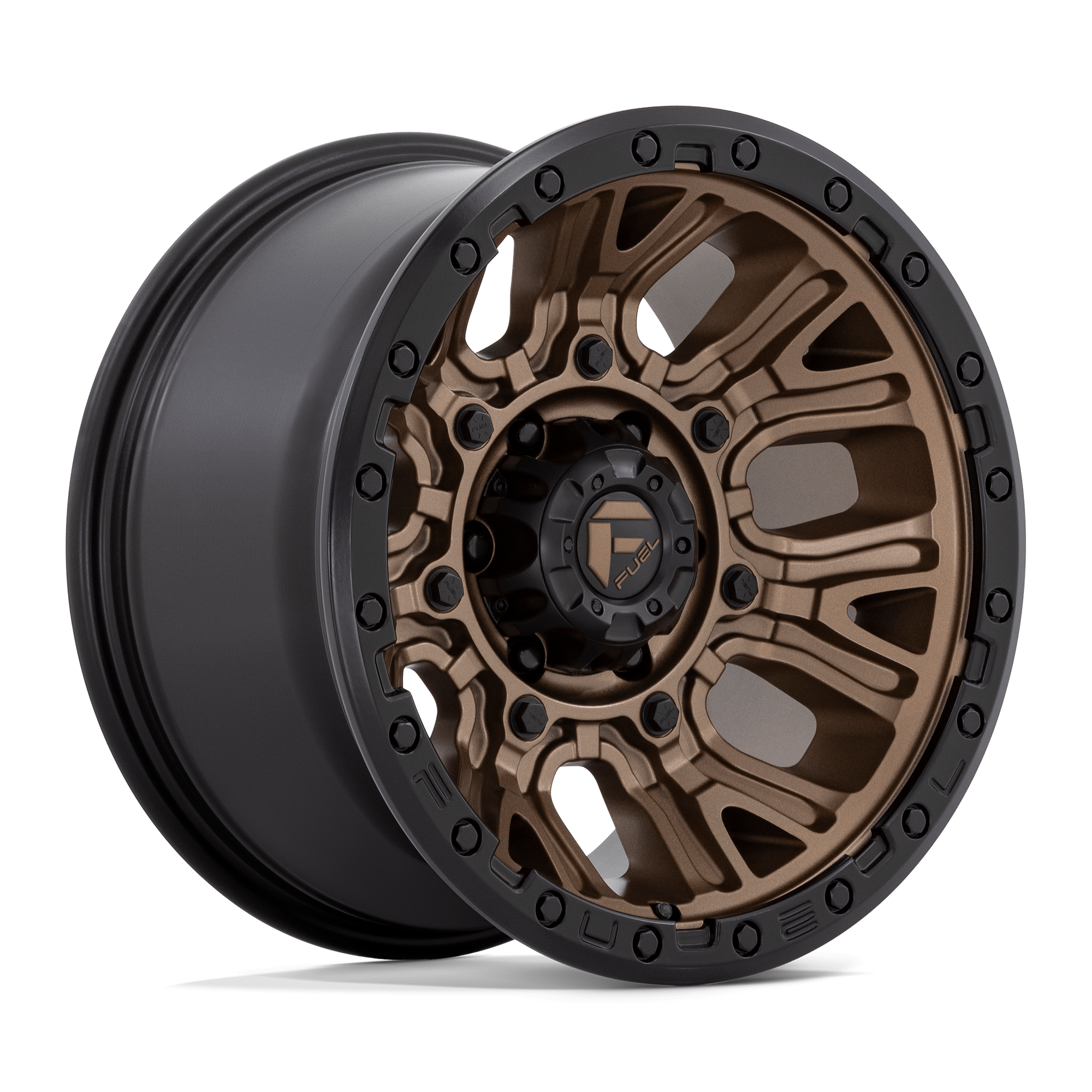 Fuel 1Pc D826 Traction 20X9 +1 Matte Bronze W/ Black Ring