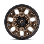 Fuel 1Pc D826 Traction 17X9 -12 Matte Bronze W/ Black Ring