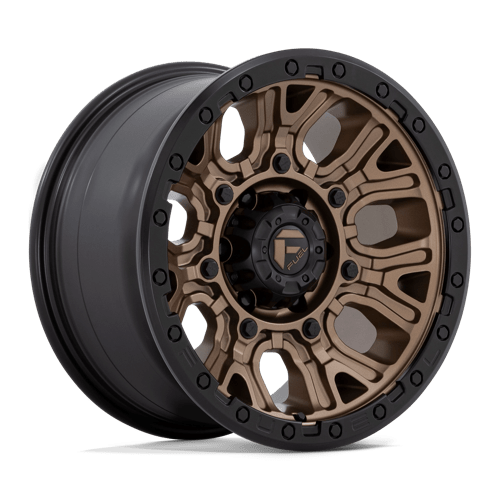 Fuel 1Pc D826 Traction 17X9 +1 Matte Bronze W/ Black Ring