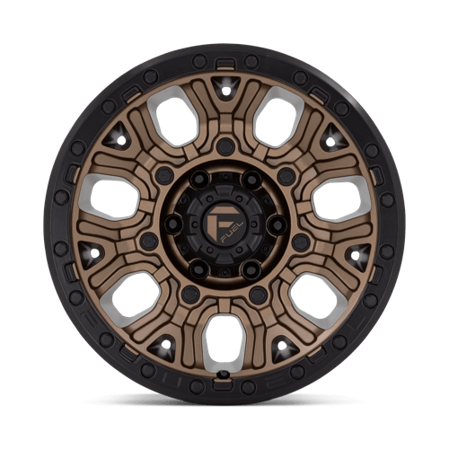 Fuel 1Pc D826 Traction 17X9 +1 Matte Bronze W/ Black Ring