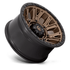 Fuel 1Pc D826 Traction 20X10 -18 Matte Bronze W/ Black Ring