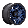 Fuel 1Pc D827 Traction 17X9 -12 Dark Blue W/ Black Ring