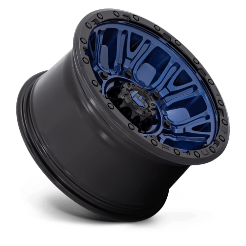 Fuel 1Pc D827 Traction 20X9 +1 Dark Blue W/ Black Ring