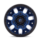 Fuel 1Pc D827 Traction 20X10 -18 Dark Blue W/ Black Ring
