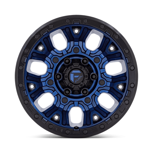 Fuel 1Pc D827 Traction 20X10 -18 Dark Blue W/ Black Ring