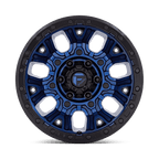 Fuel 1Pc D827 Traction 20X9 +1 Dark Blue W/ Black Ring