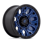 Fuel 1Pc D827 Traction 17X9 +1 Dark Blue W/ Black Ring
