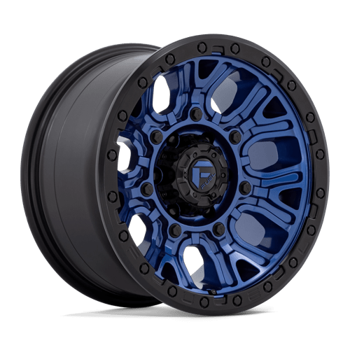 Fuel 1Pc D827 Traction 17X9 +1 Dark Blue W/ Black Ring