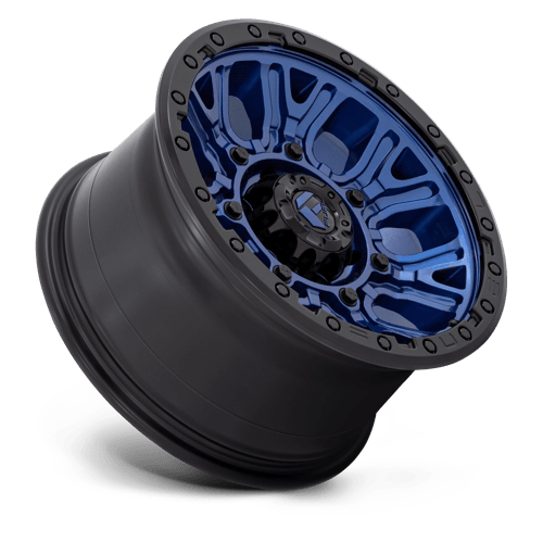 Fuel 1Pc D827 Traction 17X9 +1 Dark Blue W/ Black Ring