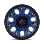 Fuel 1Pc D827 Traction 17X9 +1 Dark Blue W/ Black Ring