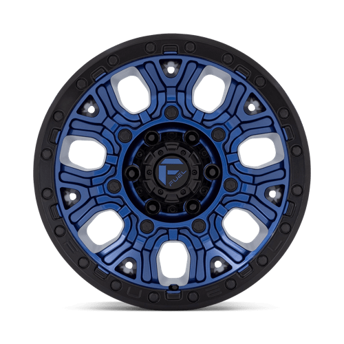 Fuel 1Pc D827 Traction 17X9 +1 Dark Blue W/ Black Ring