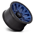 Fuel 1Pc D827 Traction 20X10 -18 Dark Blue W/ Black Ring