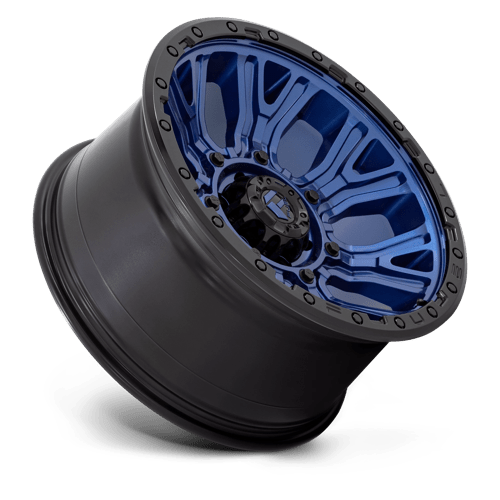 Fuel 1Pc D827 Traction 20X10 -18 Dark Blue W/ Black Ring